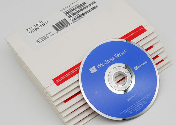 Etiqueta engomada inglesa del COA del DVD de la llave de la licencia de Windows Server 2016 de las versiones