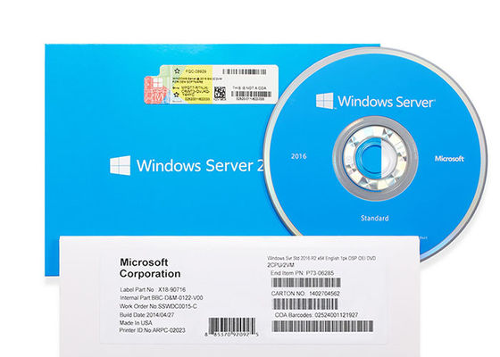 Sistema informático multilingüe dominante de la versión de Windows Server 2016 del DVD